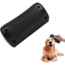 Leanockesa Grooming Brush, Deshedding Dog Brush, Mr Waggy Tails, Suitable for Dogs, Cats & Rabbits, Black