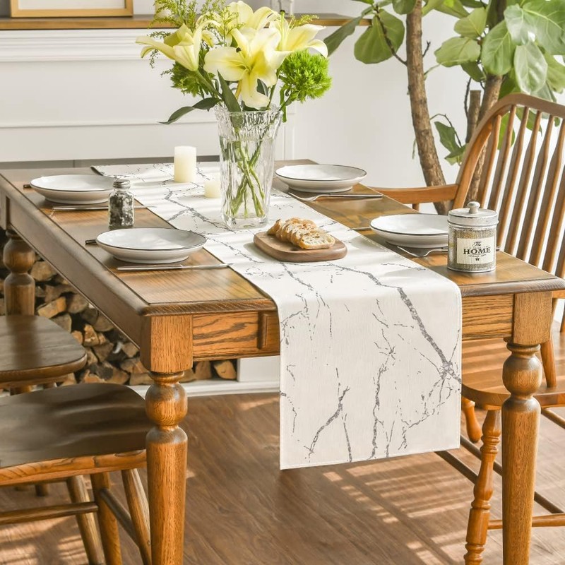 Spring Summer Table Runner Washable Modern 40 x 140 cm