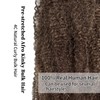 Pre-sretched Afro Kinkys Bulk Human Hair for Permanent Micro Locs/Twists/Braids/Repair