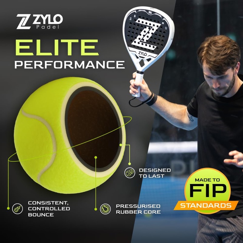 Zylo Advanced Padel Balls - Premium High-Performance Padel Balls for