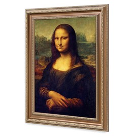DECORARTS - Mona Lisa by Leonardo Davinci. The World Classic Art Reproductions. Giclee Print with Matching Art Frame, 24x16 Framed Size: 29x21