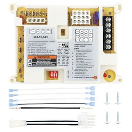 50A55-843 Furnace Control Board, Fit for White Rodgers 50A55-843 Board, Ignition Control Module, Universal Integrated Furnace Control Board Furnace, Replace 50A50 50A55 Series # 50A55-288, 50A50-143