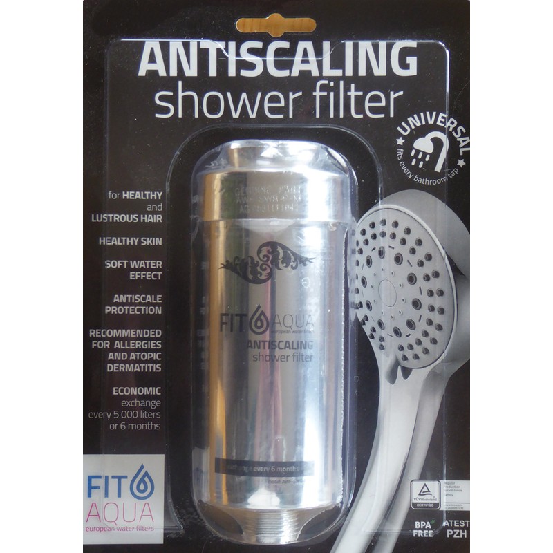 5 x Fitaqua AWF SWR/ANM/M Anti-Limescale Shower Filter (Chrome Style)