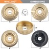 5PCS Angle Grinder Wood Carving Disc Set, 4 and 4