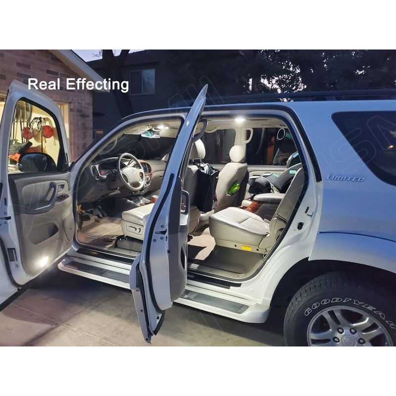 Xpismii 18 Piece 6000K White Sequoia Interior LED Light Kit
