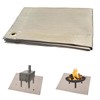 AWISEFULL Fire Pit Mat 24" x 32" Thickened Fireproof Wood