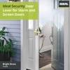 Ideal Security Door Lever for Storm and Screen Doors, Bright
