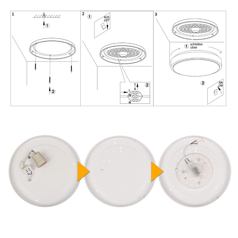 HAVA LED Module 12 W, Conversion Kit, Magnetic Holder, Warm