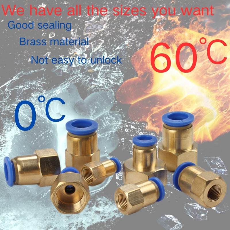 Pack of 4 6 mm Pipe Outer Diameter x 1/2