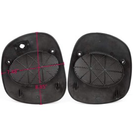 G-PLUS Dash Speaker Cover Grille Compatible with Chevy S10 Blazer/GMC Jimmy Sonoma/Oldsmobile Bravada 1998 1999 2000 2001 2002 2003 2004 2005 Left & Right Side 15046446 Gray Grill