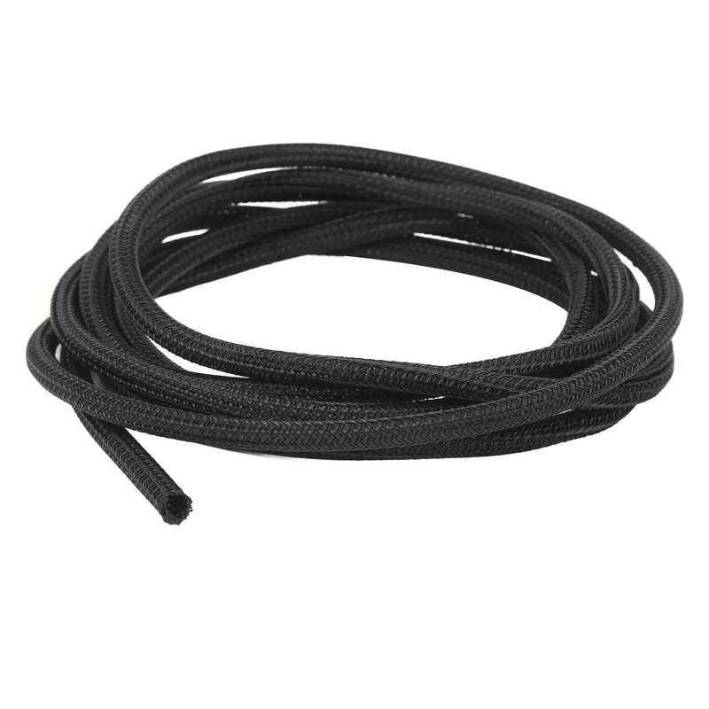 5mm/0.2in Black Cord Protector Self Wrapping Wire Loom High Temperature
