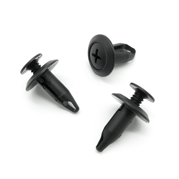 VVO Fasteners- Black Plastic Engine Bay Shield Clips for Ford