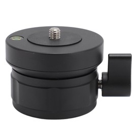 Tripod Leveling Base Camera Leveler Aluminum Adjusting Plate with Bubble Level 1/4in 3/8in Thread for DSLR Camera Camcorder