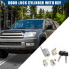 Hihaha No.69058-60041 / Door Lock Cylinder with Key for Toyota