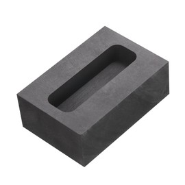 sourcing map Gold Silver Graphite Ingot Mould Melting Pot for Casting Metal Aluminium Copper Brass Melting Refining 1.77 x 0.55 x 0.39 Inches (100 g Gold/52 g Silver)