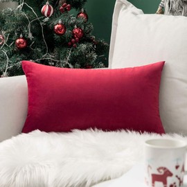 Miulee Velvet 1 Piece Cushion Cover Decorative Decorative Cushion Cover with Hidden Zipper Sofa Bedroom Car