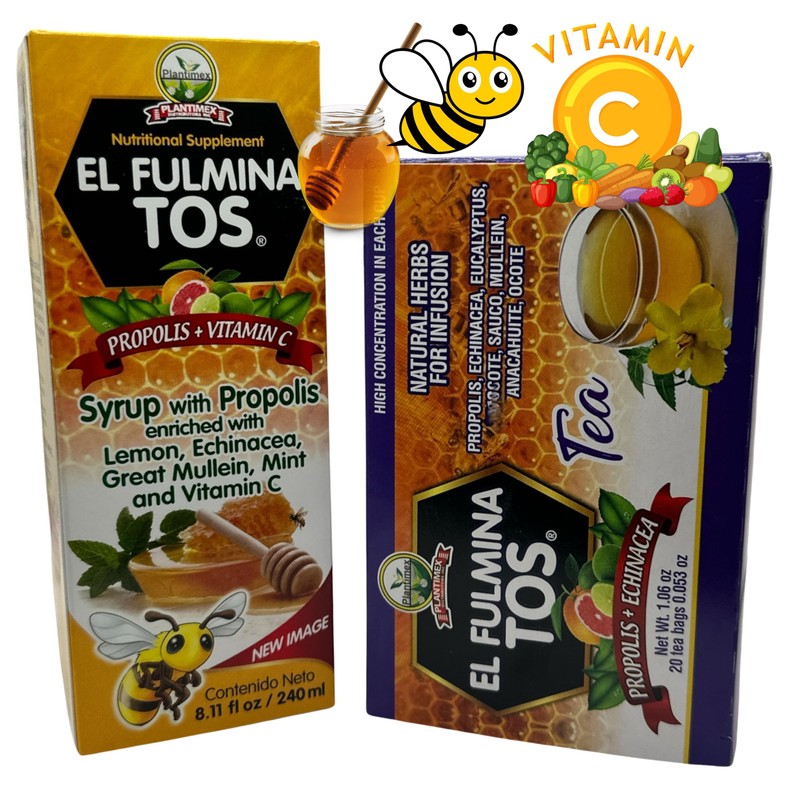 Fulmina tos TE (20 tea bags) W/Mullein, Propolis, Echinacea, Eucalyptus