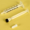 24 Pack 2.5ml Plastic Syringe with Cap, Sterile Syringe Individually