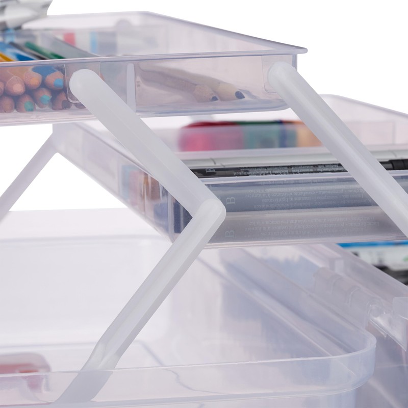 Relaxdays Storage Box 9 Compartments Sorting Box Craft Material Sewing