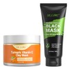 Turmeric Vitamin C Clay Mask and Blackhead Remover Mask Kit for Pore Cleansing, Dark Spots, Improve Dull & Dry Skin, Facial Mask Face Masks Skincare Gift