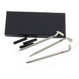 LL-Golf ® Golf Pens Gift Set/Golf Club Ballpoint Pen in Black Gift Box/Golf Gift Gift Idea for Golfers