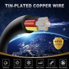 DEKIEVALE 22 Gauge 4 Conductor Wire, 32.8FT Black PVC Stranded
