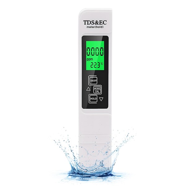 Generic Water Quality Meter, 3-in-1 Water Quality Tester TDS/EC/Temperature, 2%