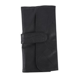 Gatuida Portable Makeup Brush Rolling Case with Elastic Pockets Travel Cosmetic Organizer Bag for Toiletries and Makeup Storage Functional Travel Pouch for Women