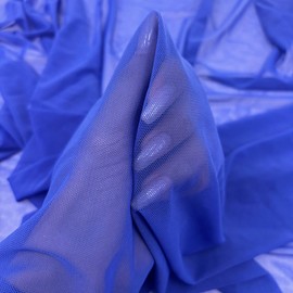 Ice Fabrics 4-Way Stretch Power Mesh Fabric by The Yard - 60" Wide Nylon Spandex Sheer Net - Breathable & Stretchy Mesh Fabric for Sewing Activewear, Dresses, Crafts - Royal Blue - 1 Yard