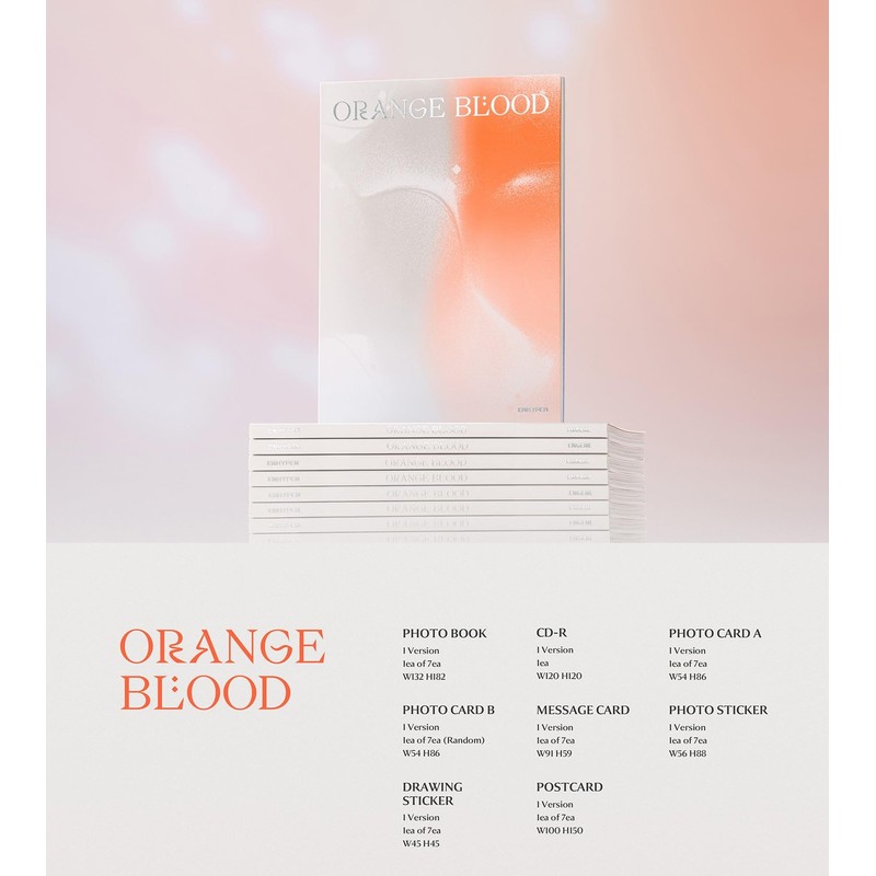 Enhypen - Orange Blood 5th Mini Album Engene Ver. (Random)