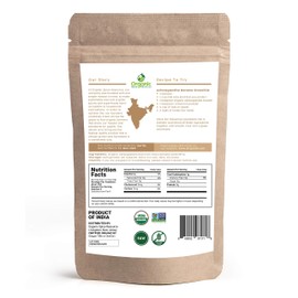 Organic Ashwagandha Root Powder - 1.10 lbs (17.64 oz) | Resealable Kraft Bag,Non-GMO, Indian Ginseng, Withania Somnifera -100% Raw from India, by SHOPOSR