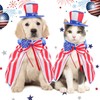 JaGely 3 Pcs 4th of July Dog Outfit Independence Day