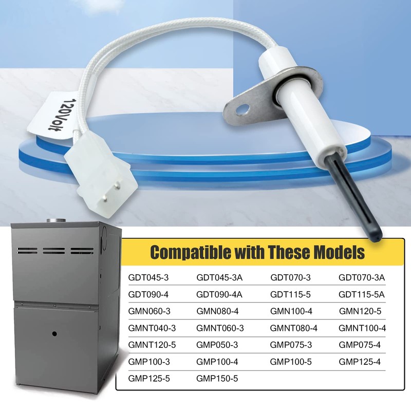 201657-03S Furnace Hot Surface Igniters Upgraded, 120V Nitride Ignitors Compatible