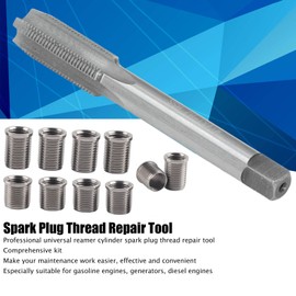 Spark Plug Thread Repair Tool Spark Plug Thread M10 1.0 Screw M12 1.0 Tap Hardware Kit for Car Accessories