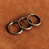 BRASS STORE Carabiner Key Chain with Antique Double Ring (Bronze)