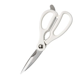 Shimomura 27855 Kitchen Scissors, Cute Cook, White, Made in Japan