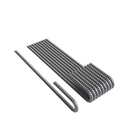 Vodaland Garden Pegs - 30cm (12 inch) Long J-Pin Anchors - Rust Proof Coated Steel Stakes for Securing Membrane, Tents, Gardens, and Trampolines (10 pack)