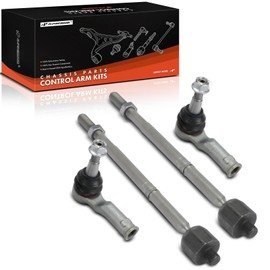 A-Premium Set of 4, Front Inner and Outer Tie Rod End Kit, Compatible with Land Rover Range Rover 2016-2023, Discovery 2017-2023