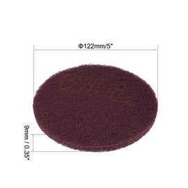 sourcing map 5 Inch Scrubber Scouring Pads Drill Scuffing Disc Hoop and Loop Surface Conditioning Disc 6pcs