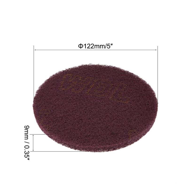 sourcing map 5 Inch Scrubber Scouring Pads Drill Scuffing Disc