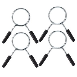 Bnineteenteam Barbell Spring Clip, 4 Pieces 24 mm / 48 mm Barbell Clamp Spring Collar Clip Dumbbell Spring Closure Standard Fitness Equipment Lifting Set (Inner Diameter 48 mm (4 Pieces))