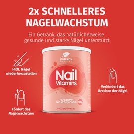 Nature's Finest by Nutrisslim: Nail Growth Supplement - Collagen for Nails with MSM and Selenium - Natural Nail Care from Inside - Strong & Healthy Nails with Hyaluronic Acid & Zinc