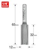 Trend Professional Straight Two Flute Router Cutter, 1/4 Inch Shank,
