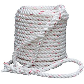 Arborist Bull Rope | High Strength Polyester | Tree Hoist Rigging Line | 1/2 inch x 120 feet, 2 Eye splices