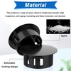 Tnisesm 135Pcs 8 Sizes Nylon Plastic Hole Plugs Black 1/4"