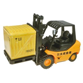 Doyusha 2.4 GHz RC Construction Machine, 1/20 Mini Forklift, Orange, Electric Radio Control