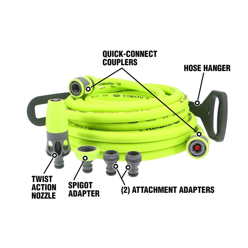 Flexzilla HFZG12050QN Garden Hose Kit with Quick Connect Attachments |