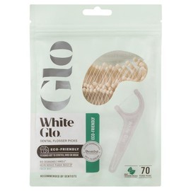 White Glo Flossers Eco Friendly Mint 70 Pack