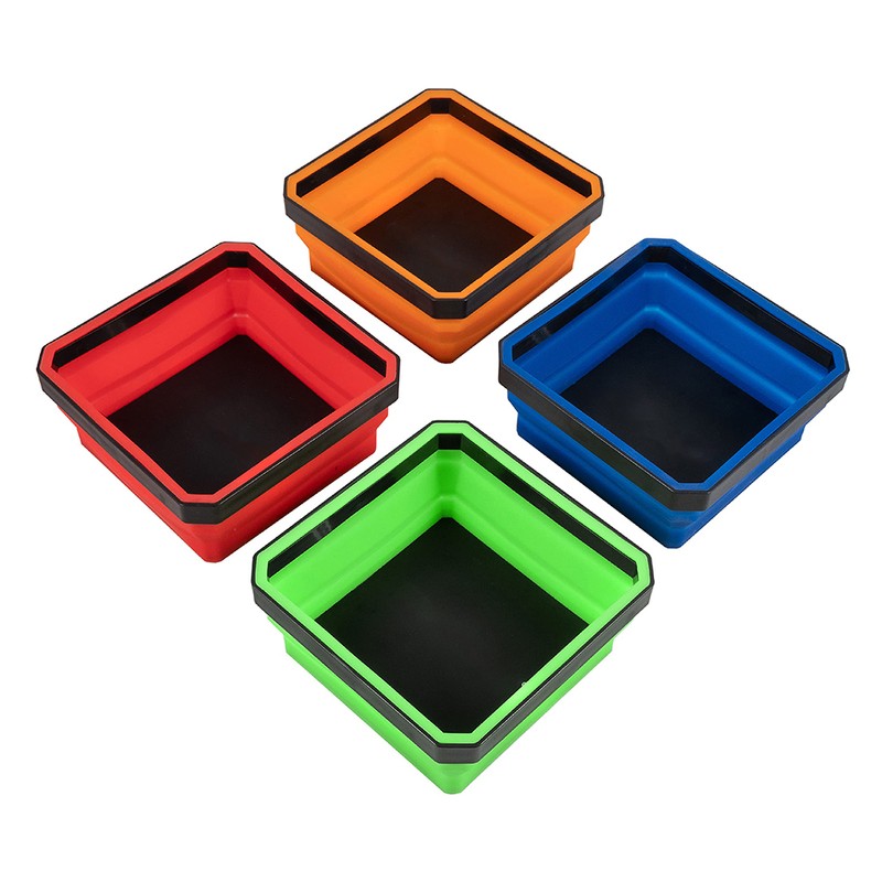 Collapsible Magnetic Parts Tray Tool Tray for Screw Nuts Washers
