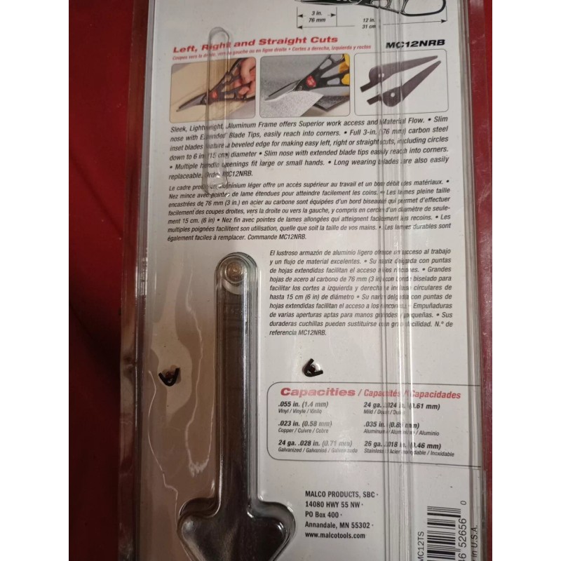 Malco MC12N 12 in. Aluminum Combination Snip